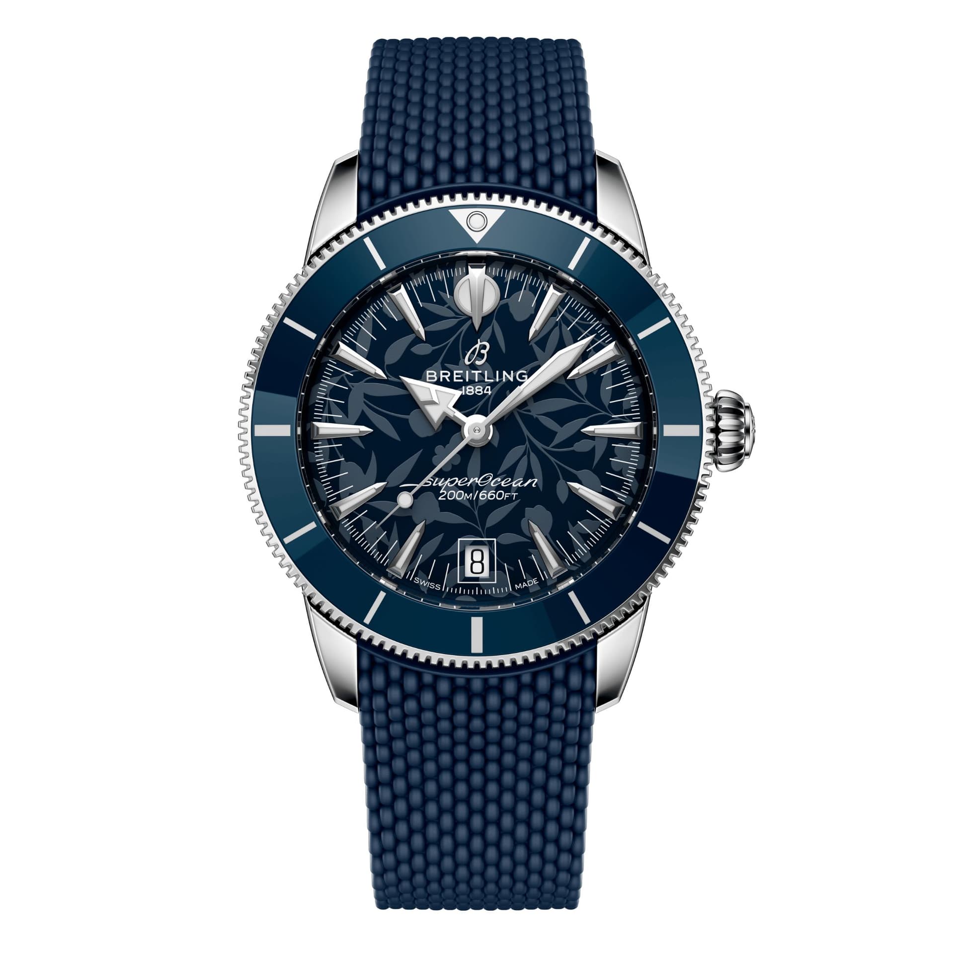 Breitling Montre Breitling Superocean Heritage B31 "Kelly Slater" automatique cadran bleu bracelet caoutchouc 40 mm