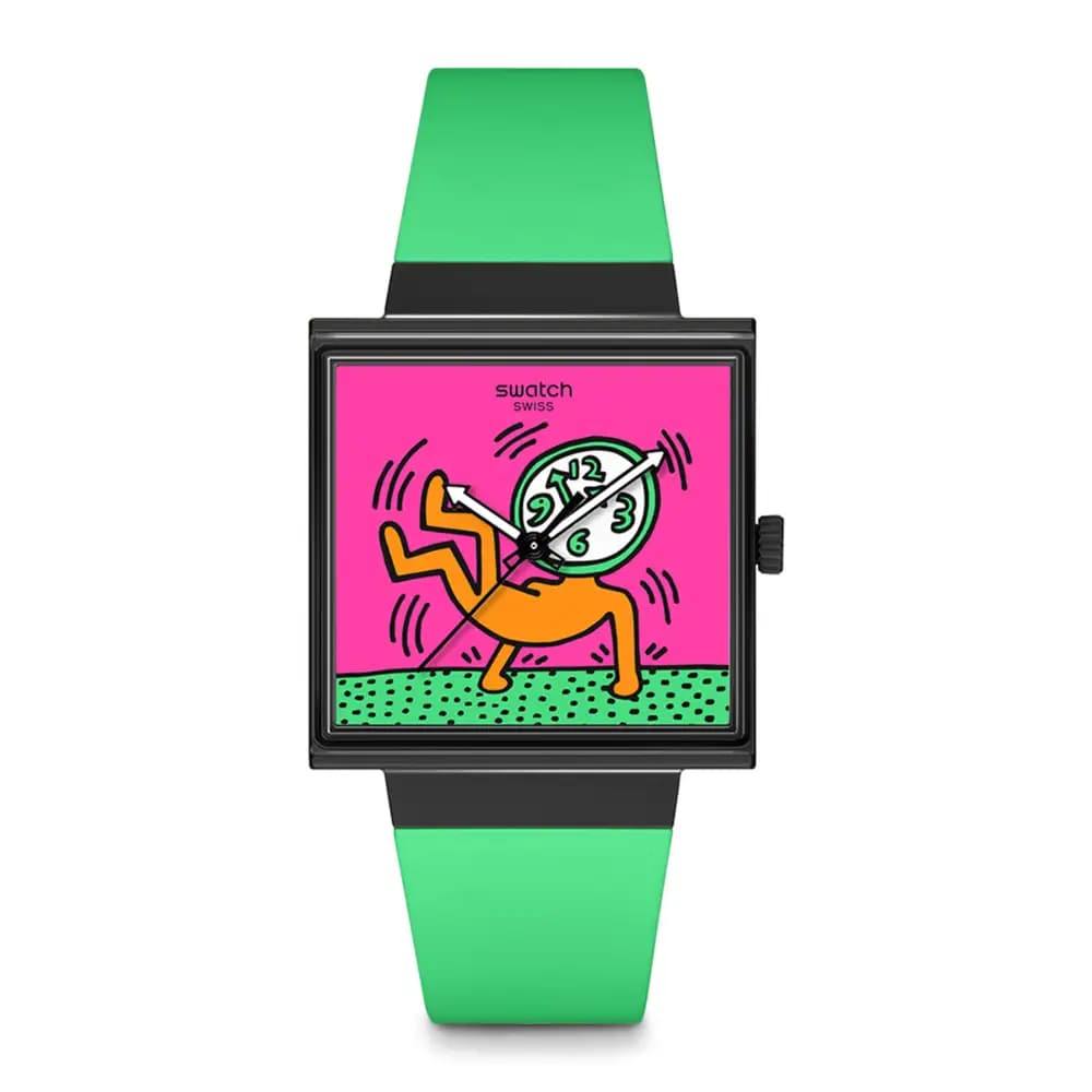 Swatch What if Breaks Off — cadran rose