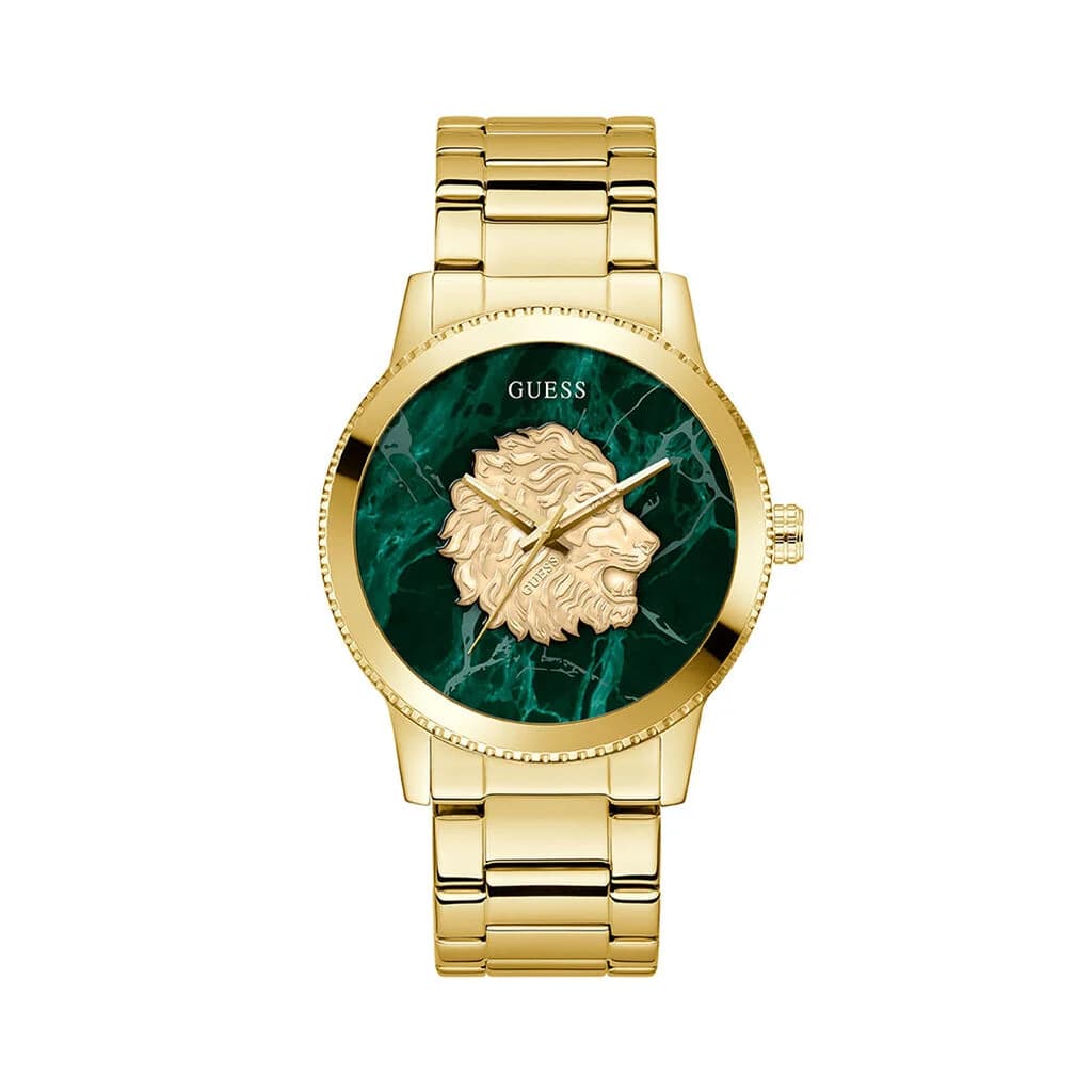 Guess Montre quartz Homme Monarch Vert, Doré