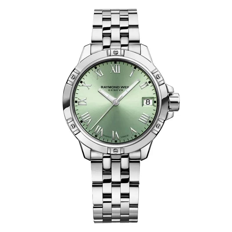Raymond Weil Montre Tango Classic 30 mm - Cadran vert 5960-ST-00520
