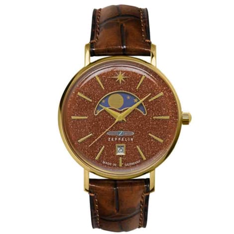 Zeppelin Montre Zeppelin Luna Moonphase Quartz Cadran Grés rouge - 81395