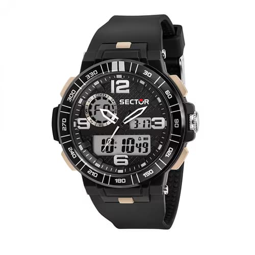 Sector Montre Digital Homme Sector Polyuréthane Noir R3251532003