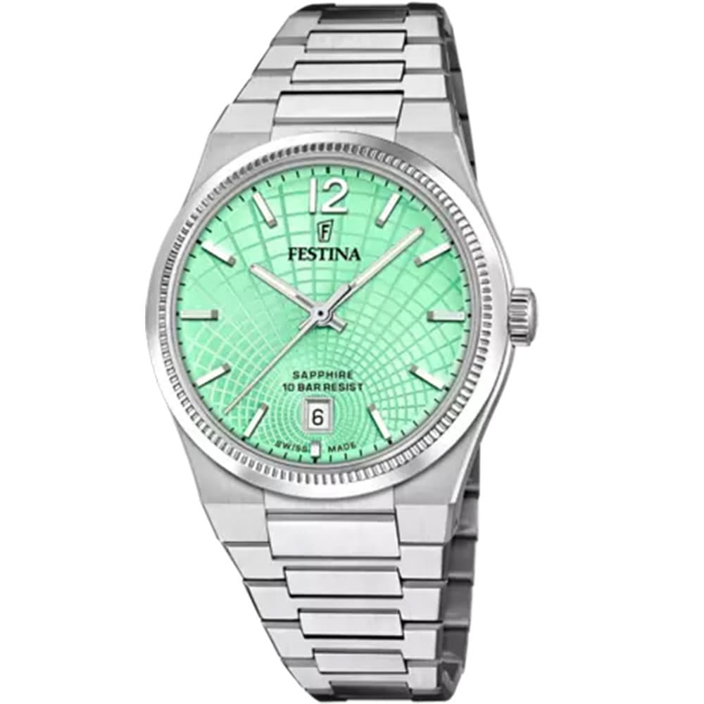 Festina Swiss Made Montre Festina Collection Swiss Made en Acier Argenté