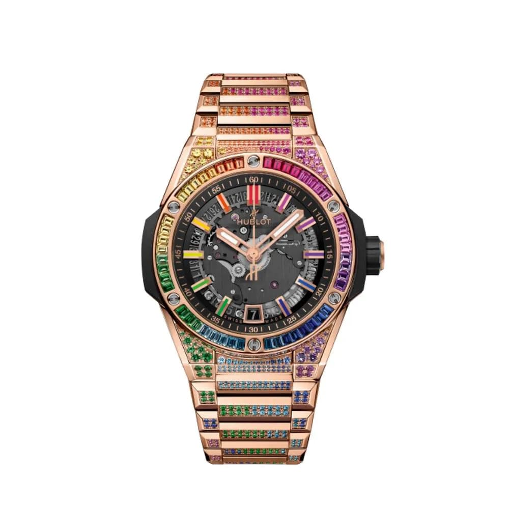 Hublot Integrated Time Only King Gold Rainbow
