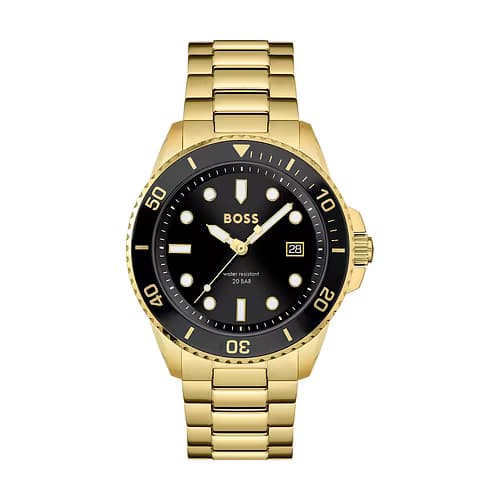 Hugo Boss Montre Homme BOSS BLACK ATHLEISURE en Acier Jaune