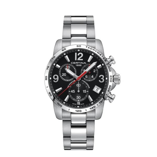 Certina Montre Certina DS Podium Chronograph 1/10 sec Quartz Cadran Noir