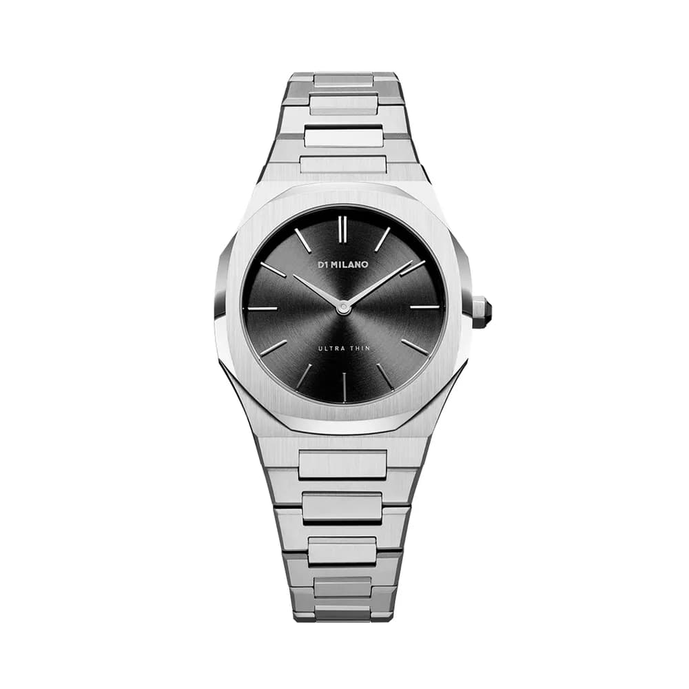 D1 Milano Montre quartz Femme Ultra thin Noir