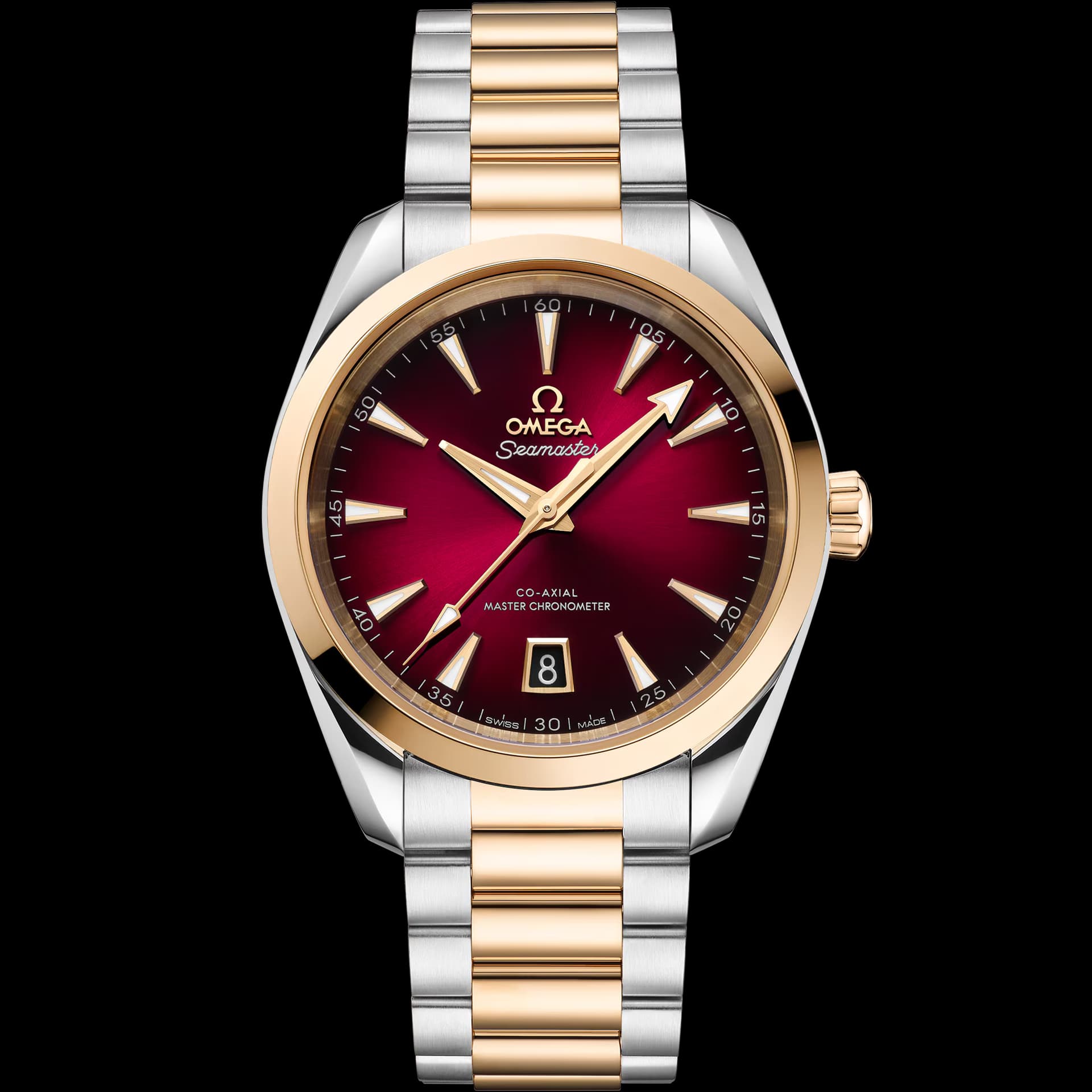 Omega Seamaster 38 mm, acier - or Moonshine™ sur acier - or Moonshine™