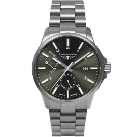 Bauhaus Montre Bauhaus Aviation Titanium Automatique Cadran Vert Bracelet Titane - 2860M4