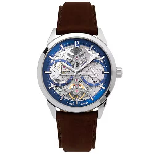 Pierre Lannier Montre Homme Pierre Lannier Cuir véritable Marron 346A164