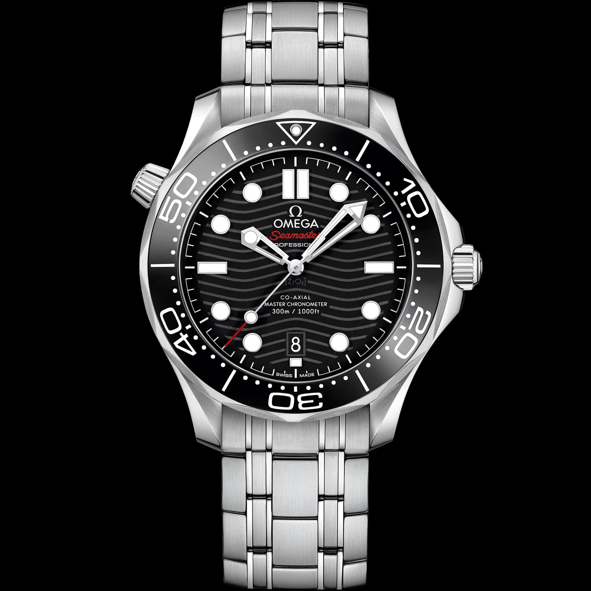 Omega Seamaster 42 mm, acier sur acier