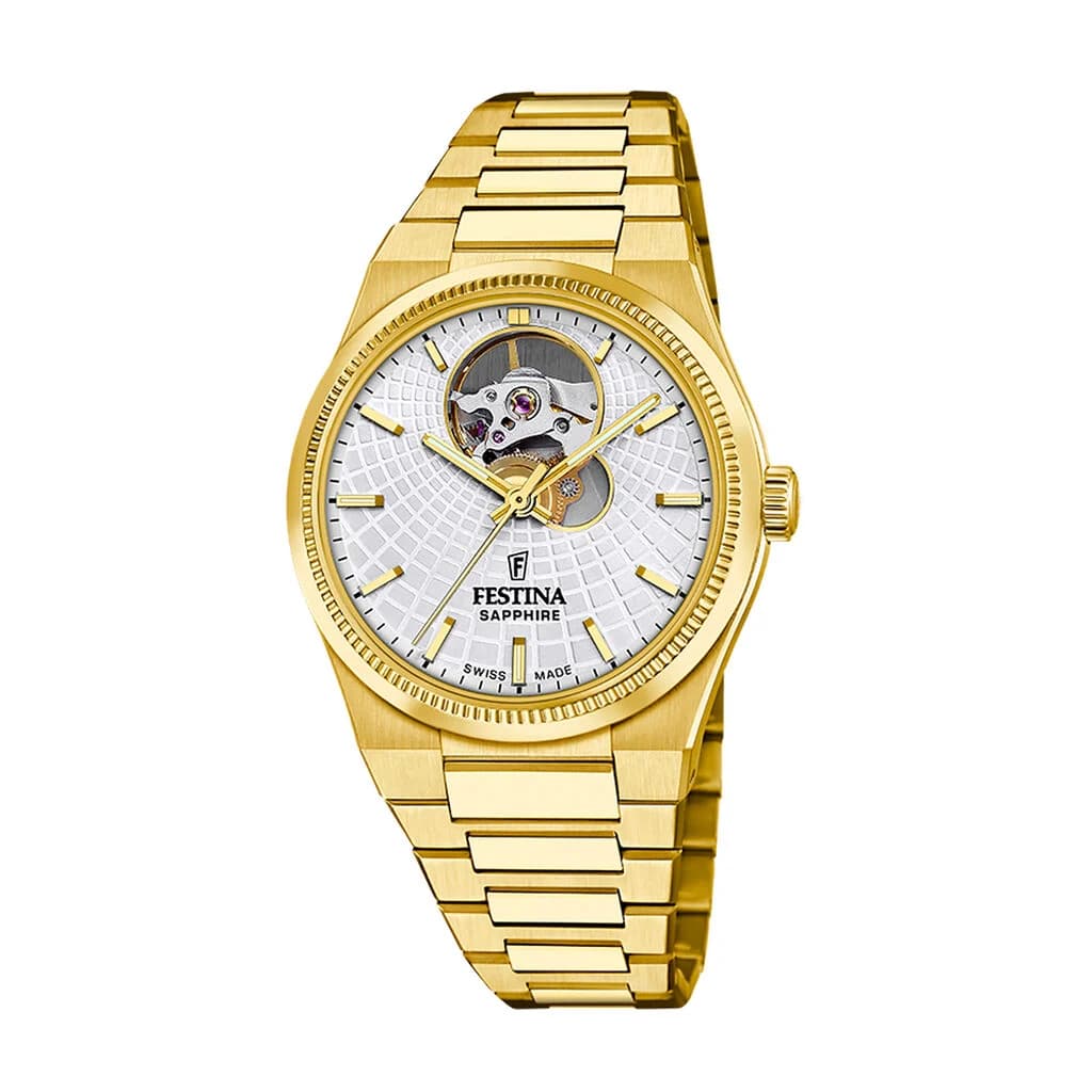Festina Swiss Made Montre Festina Swiss Made Automatic 35 Argenté