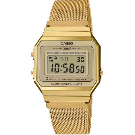Casio Vintage Série Iconic — cadran doré