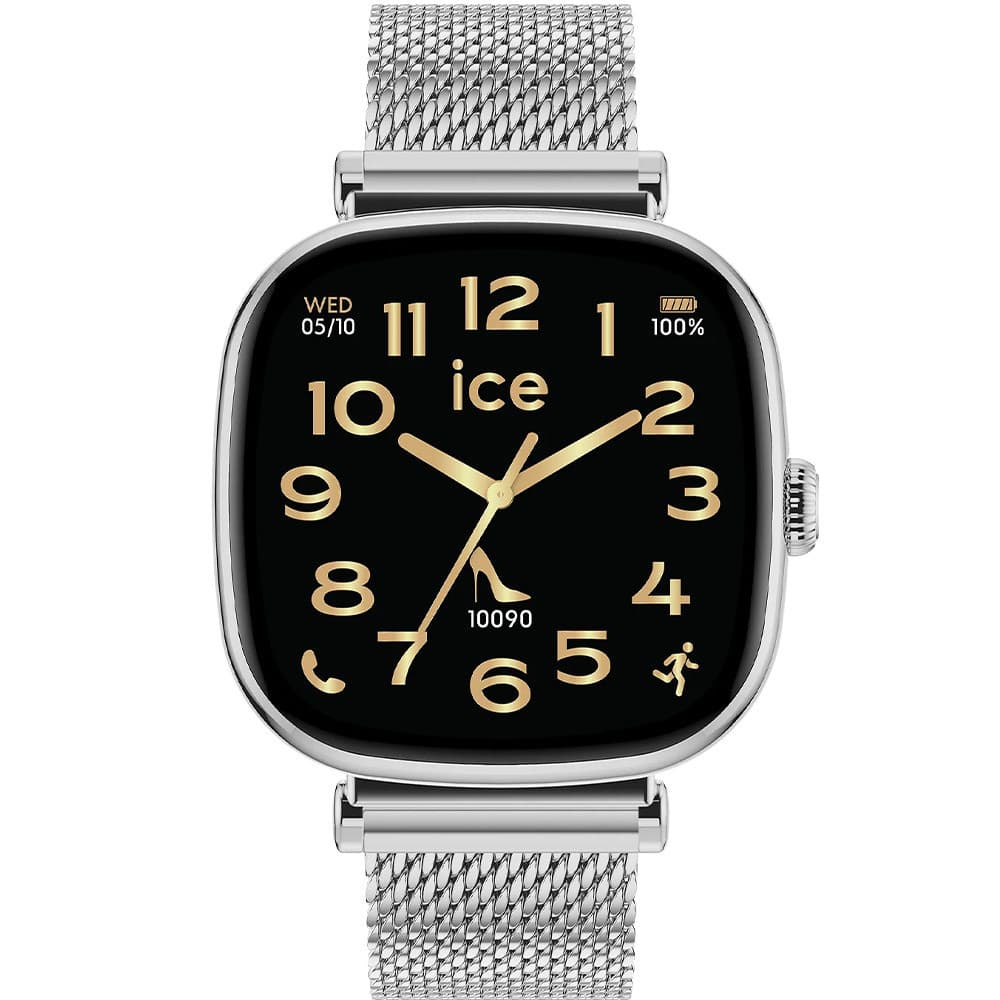 Ice Watch Montre Connectée Ice Watch Collection Ice Smart SQ 2.0 en Acier Argenté