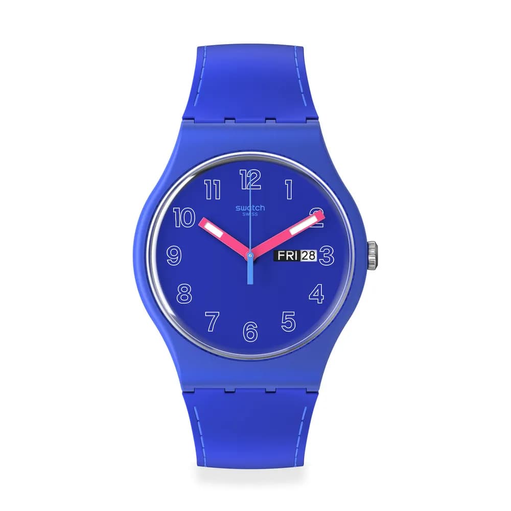 Swatch New Gent — cadran bleu
