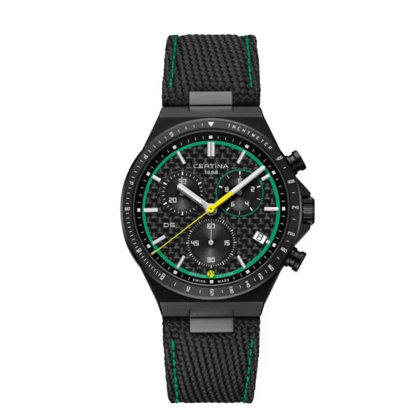 Certina Montre Certina DS-7 Chronograph Padel Edition by Marta Ortega Cadran Carbone