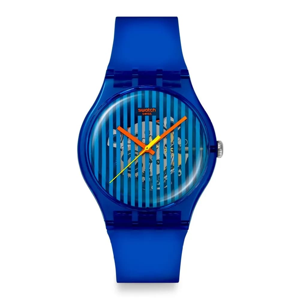 Swatch Montre quartz Mixte Smash it Bleu