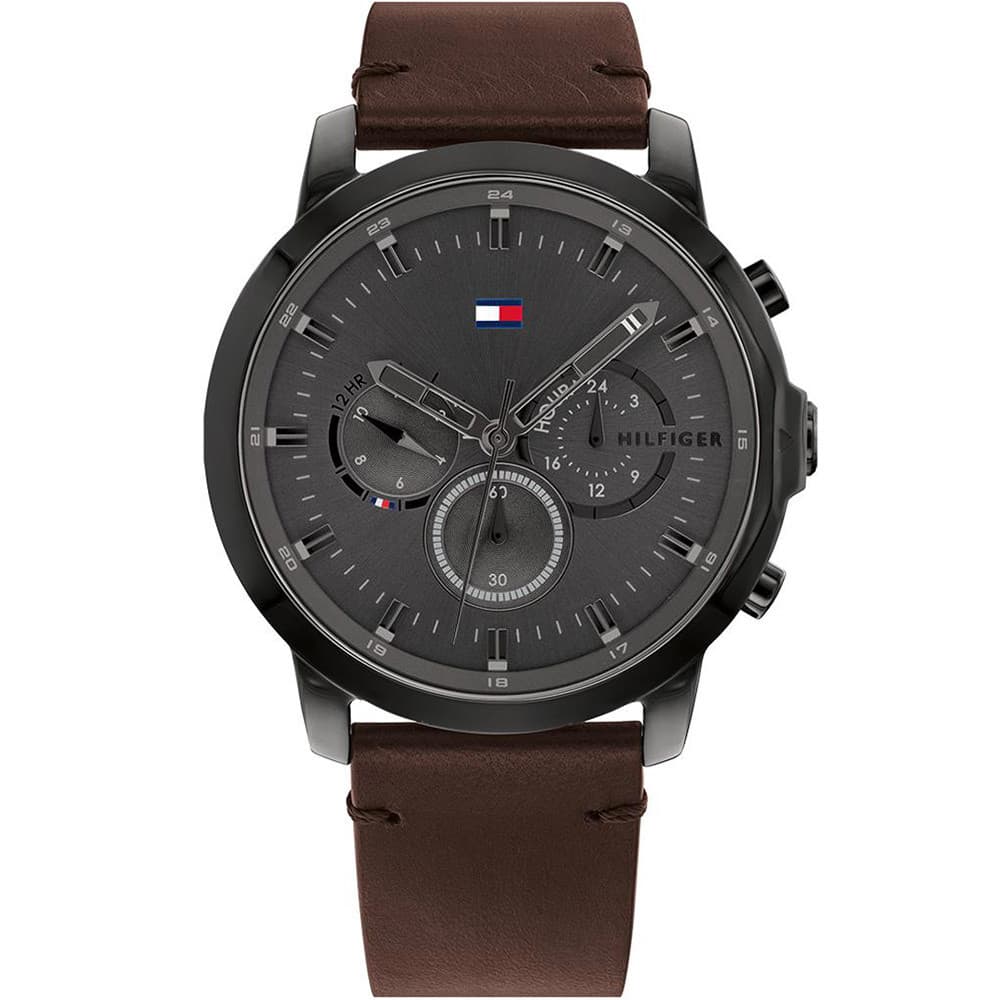 Tommy Hilfiger Montre Tommy Hilfiger en Cuir Marron
