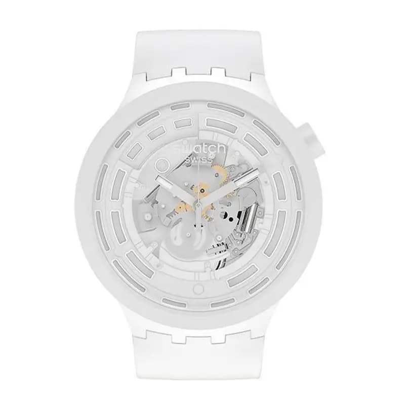 Swatch Montre Big Bold Bioceramic C-White SB03W100