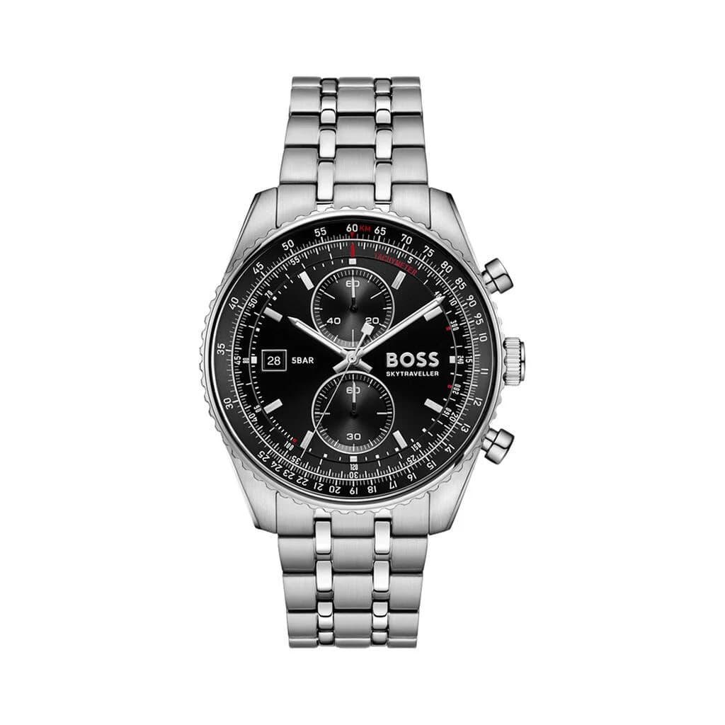 Hugo Boss Montre Hugo Boss Skytraveller Pro Noir