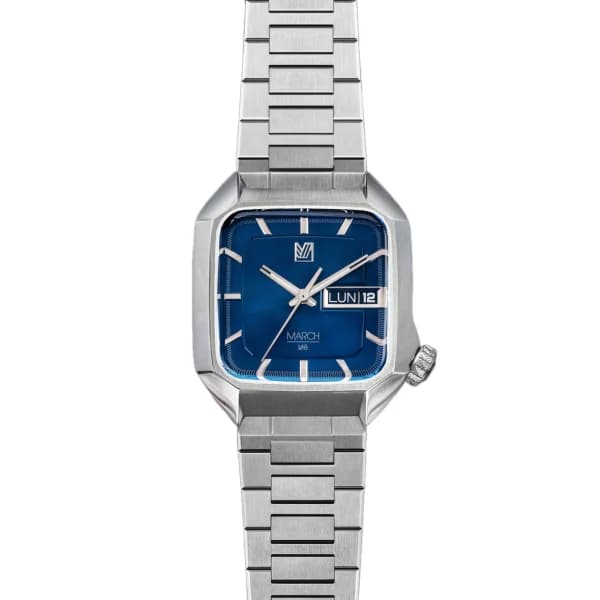 March LA.B Montre MARCH LA.B AM2 Electrique 39mm Cadran Ocean Bracelet Acier