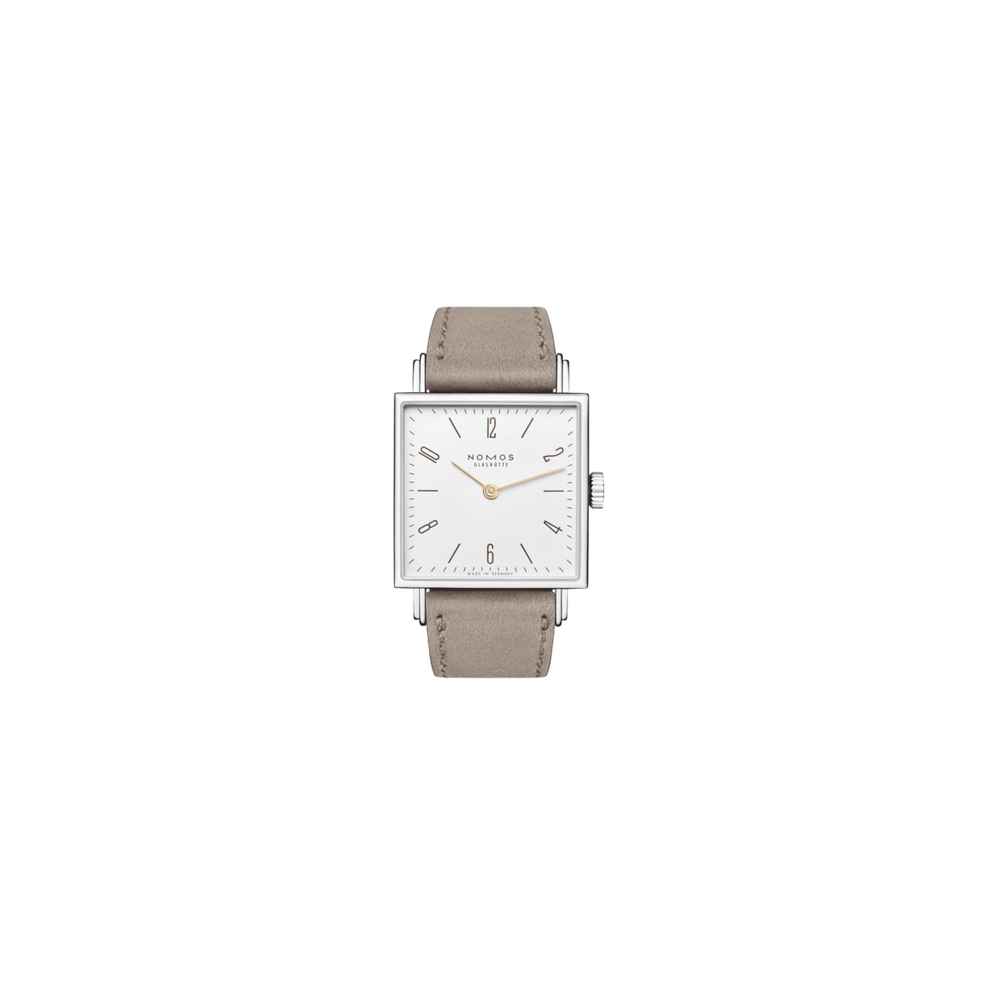 Nomos Montre NOMOS Tetra 27 Duo mécanique bracelet cuir beige 27,5 mm