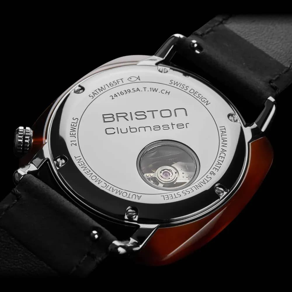 Briston Montre Clubmaster Legend Petite Seconde Bleu Marine 241639.SA.T.15W.CH