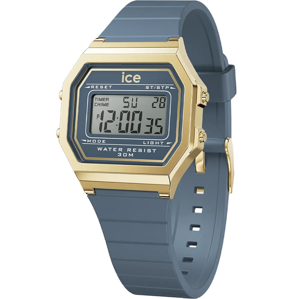 Ice Watch Montre Ice Watch Collection Ice Digit Retro en Silicone Bleu