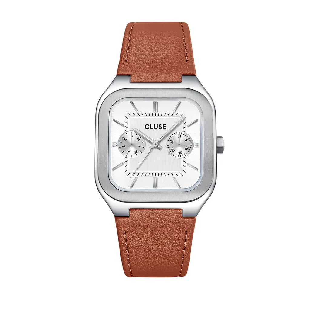 Cluse Montre Cluse Quadrus Multifonction Blanc
