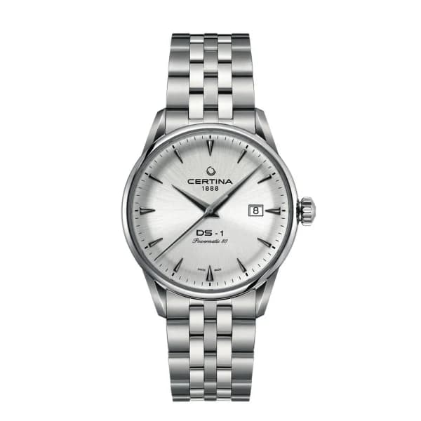 Certina Montre Certina DS-1 Powermatic 80 Automatique Cadran Argent