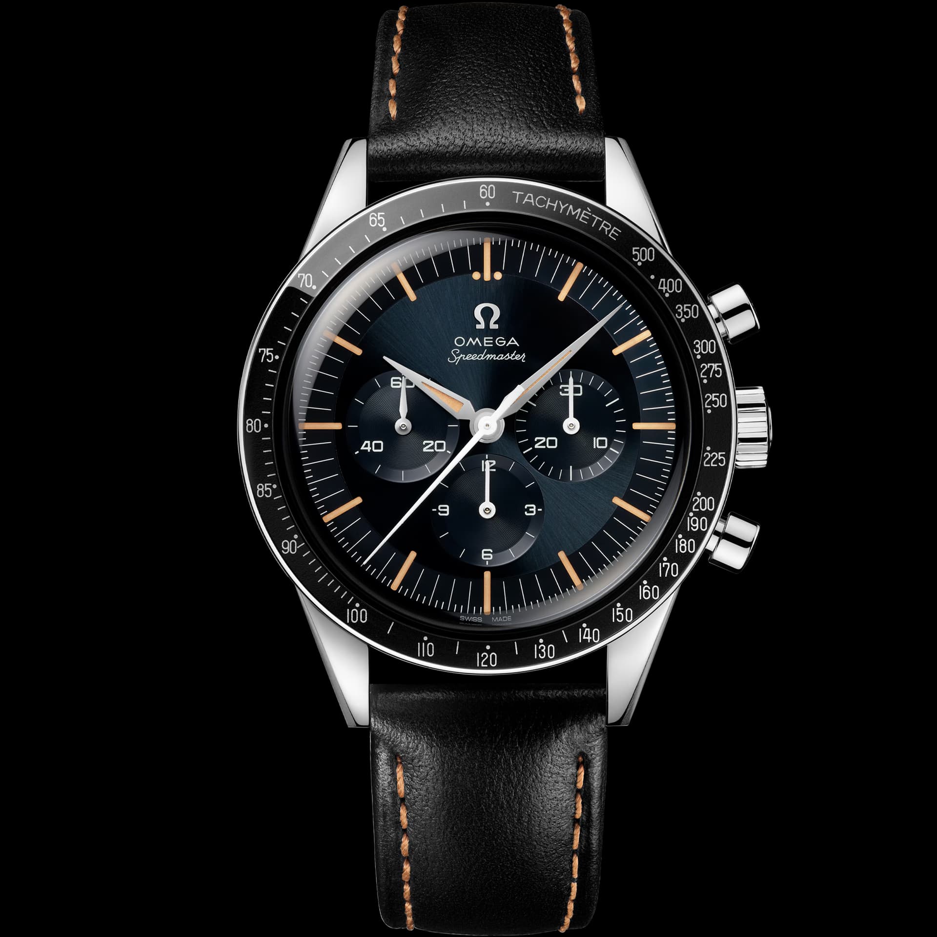 Omega Speedmaster Heritage — bracelet noir