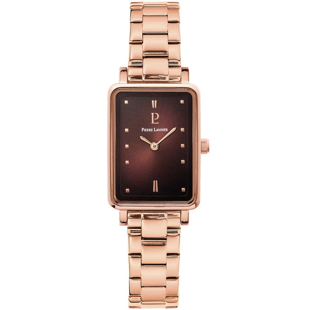 Pierre Lannier Montre Pierre Lannier Collection Ariane en Acier et PVD Doré Rose