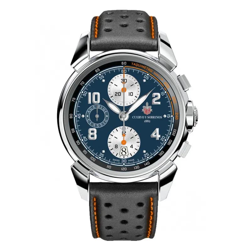 Cuervo y Sobrinos Montre Aga Blue Classic 3141.1AB