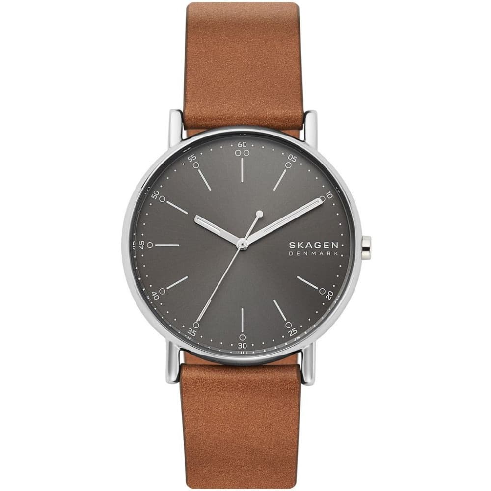 Skagen Montre Skagen en Cuir Marron