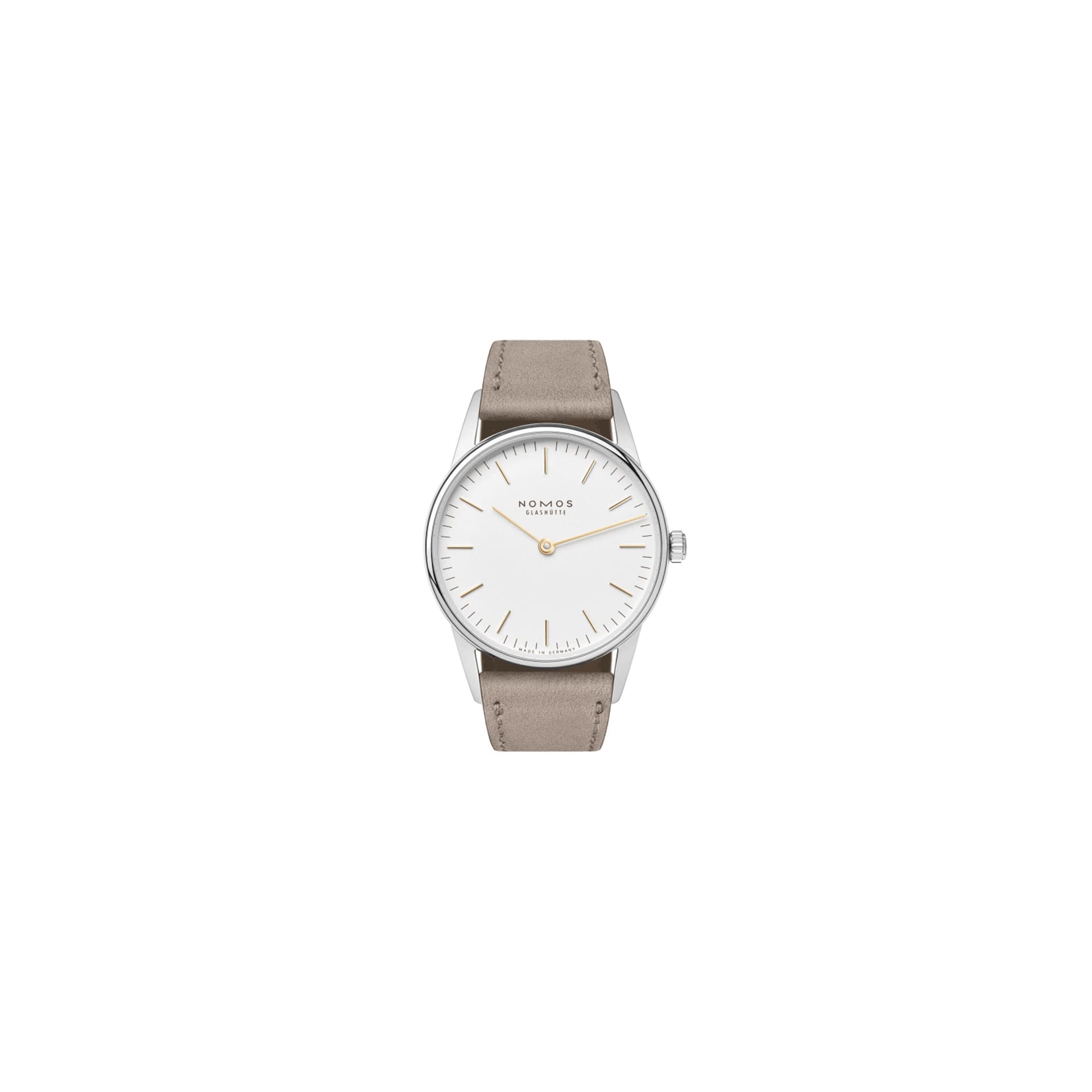 Nomos Montre NOMOS Orion 33 Duo mécanique bracelet cuir beige 32,8 mm