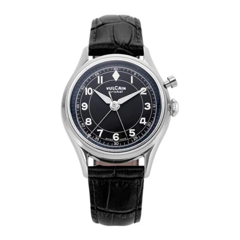 Vulcain Montre Cricket Classique 36 mm Black Alligator