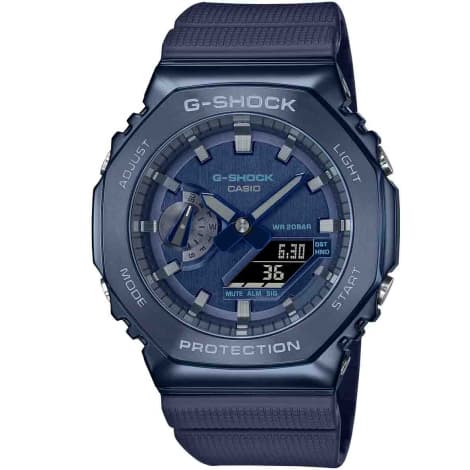 Casio Montre GShock G-Steel - Série GM-2100 - Bleu 49.3 x 44.4 mm- GM-2100N-2A