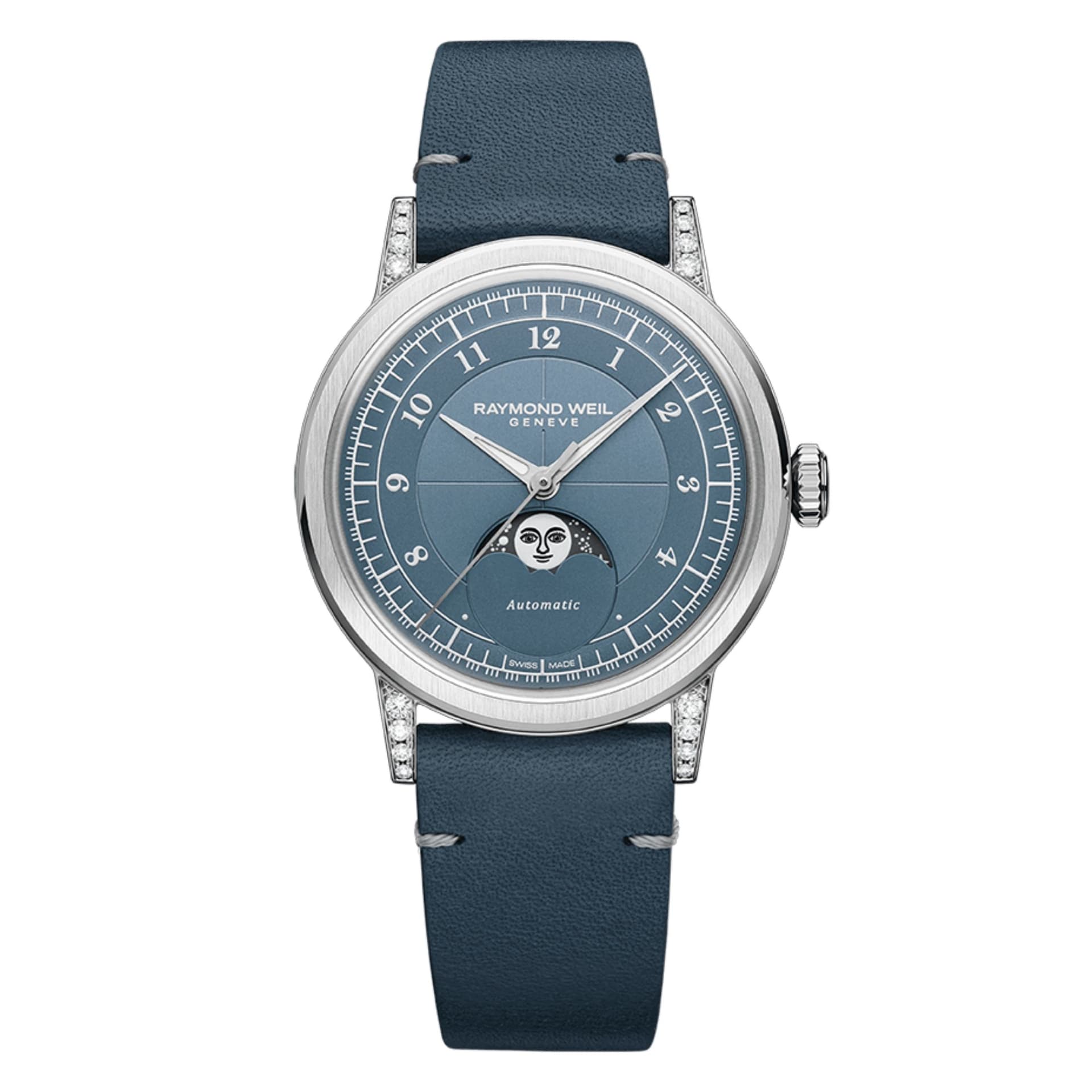 Raymond Weil Montre Millesime Moonphase 35 mm - Cadran Bleu