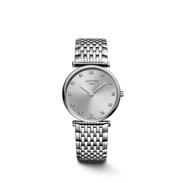 Longines Montre Longines la Grande Classique Cadran Argent Index Diamants