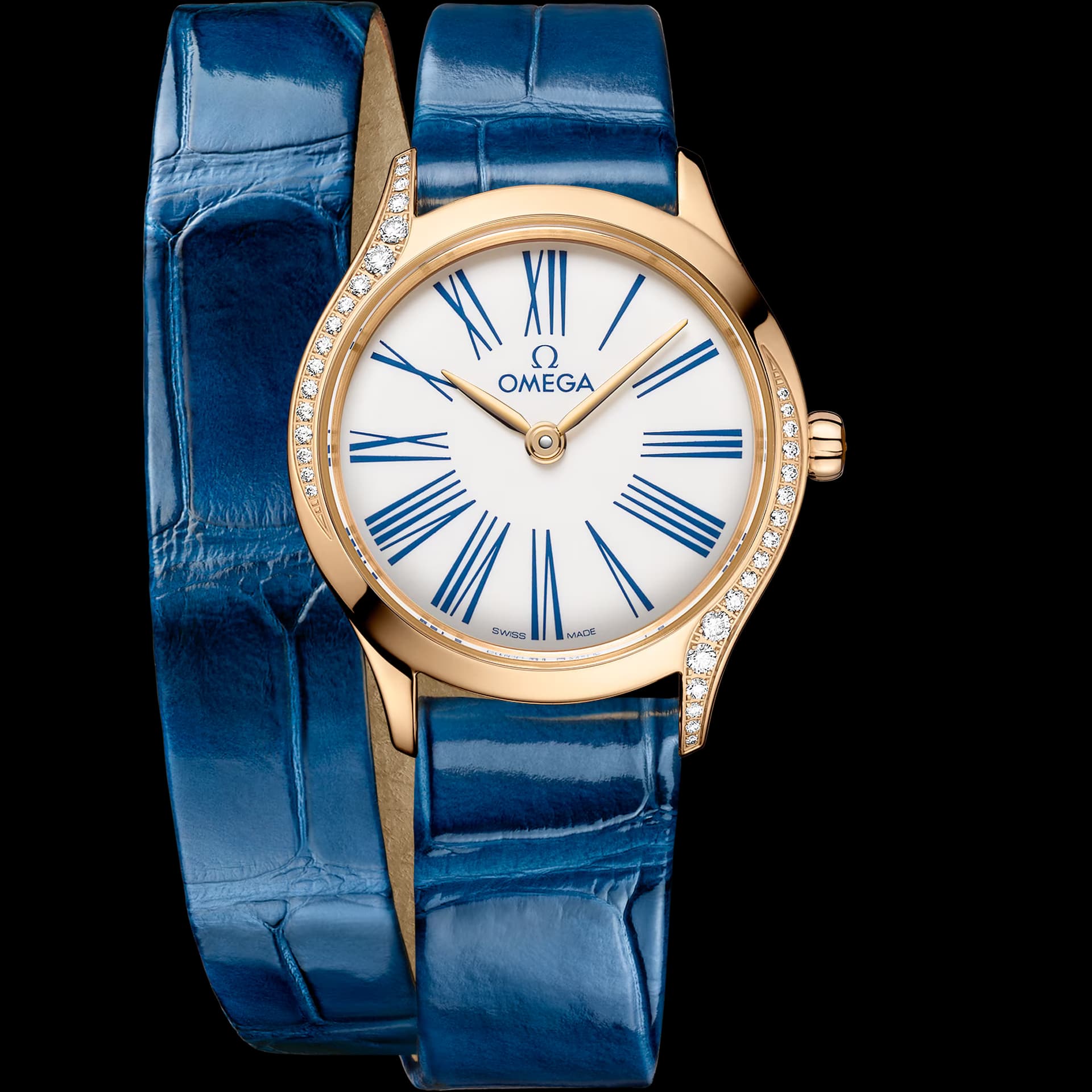 Omega De Ville 26 mm, or Moonshine™ sur alligator