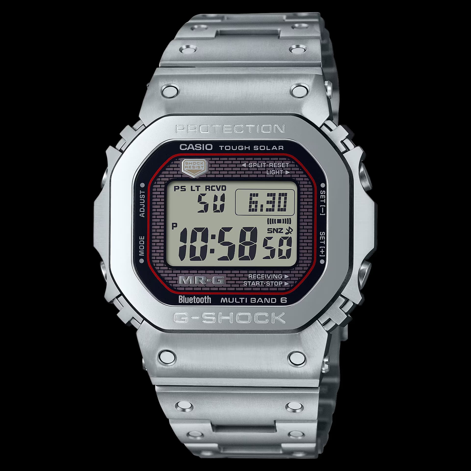 Casio MR-G MRG-B5000 — cadran argenté