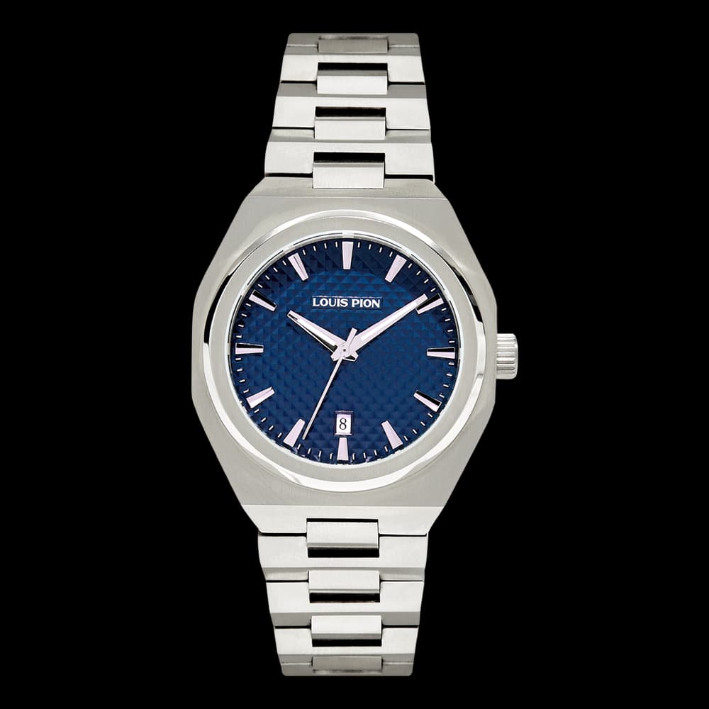 Louis Pion Montre quartz Homme Eric Bleu foncé