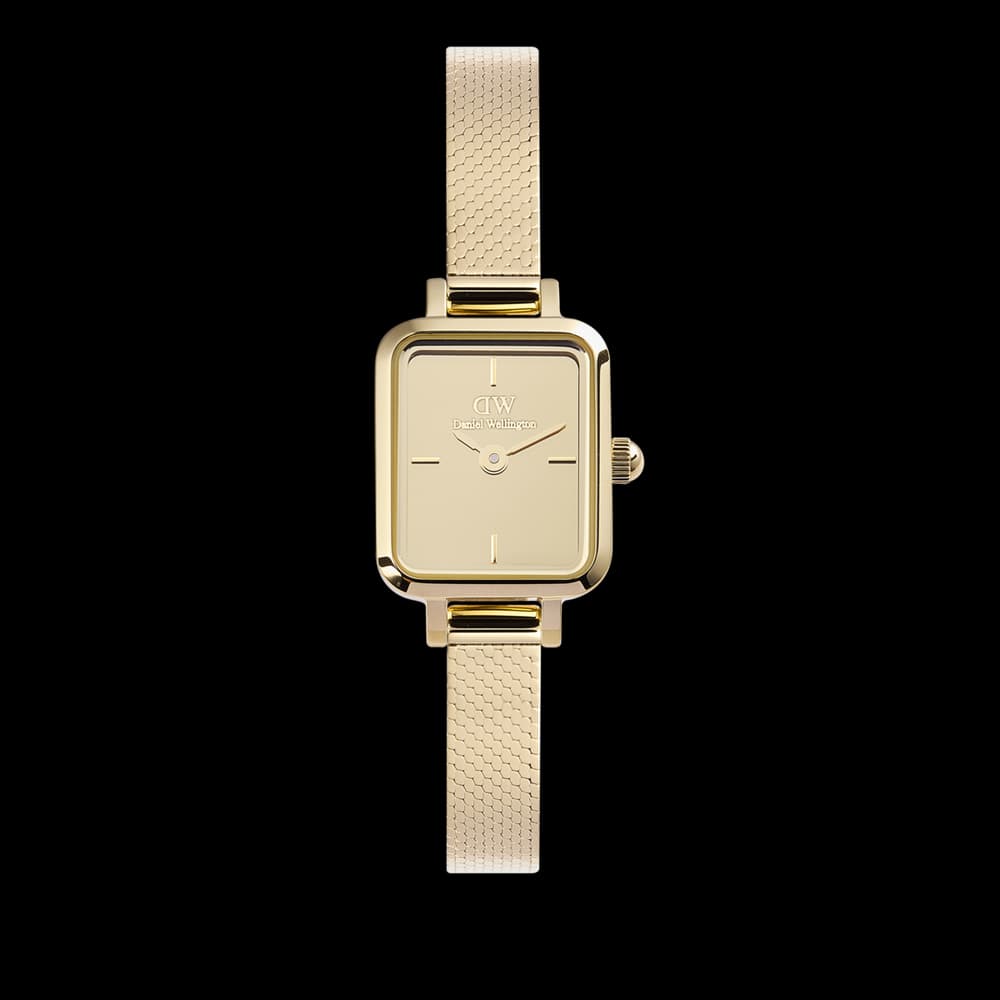 Daniel Wellington Montre quartz Femme Quadro mini Doré