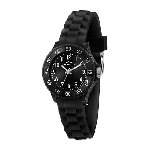 Chronostar R3751288011 Montre Analogique Enfant B&G Chronostar Silicone Noir