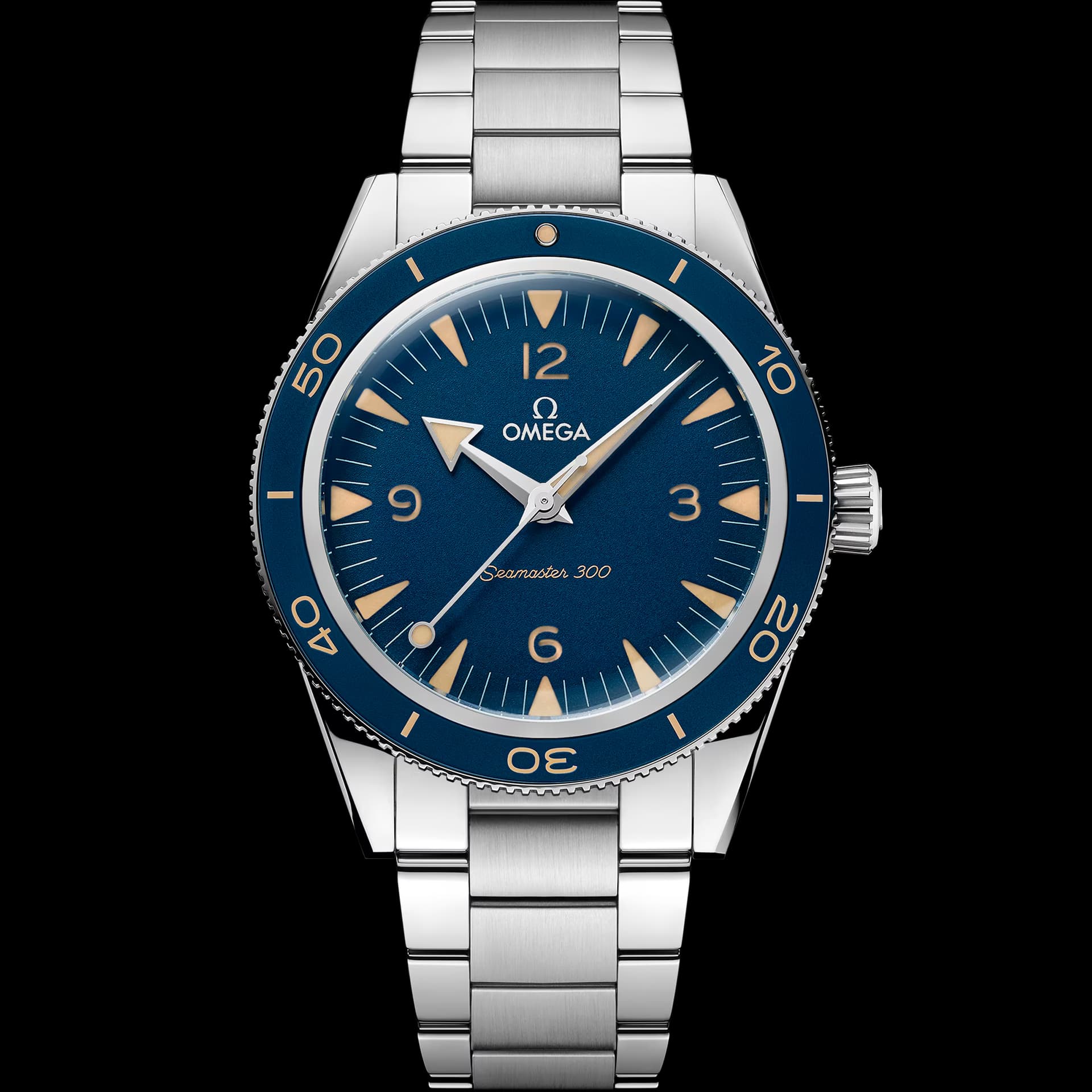 Omega Seamaster 41 mm, acier sur acier