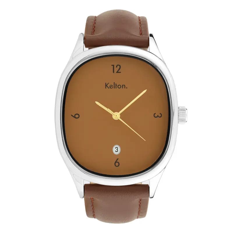 Kelton Montre Grande Colorama Acier Double Choco 9124932
