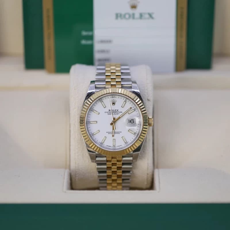 Rolex Datejust 41 — cadran blanc 41 mm