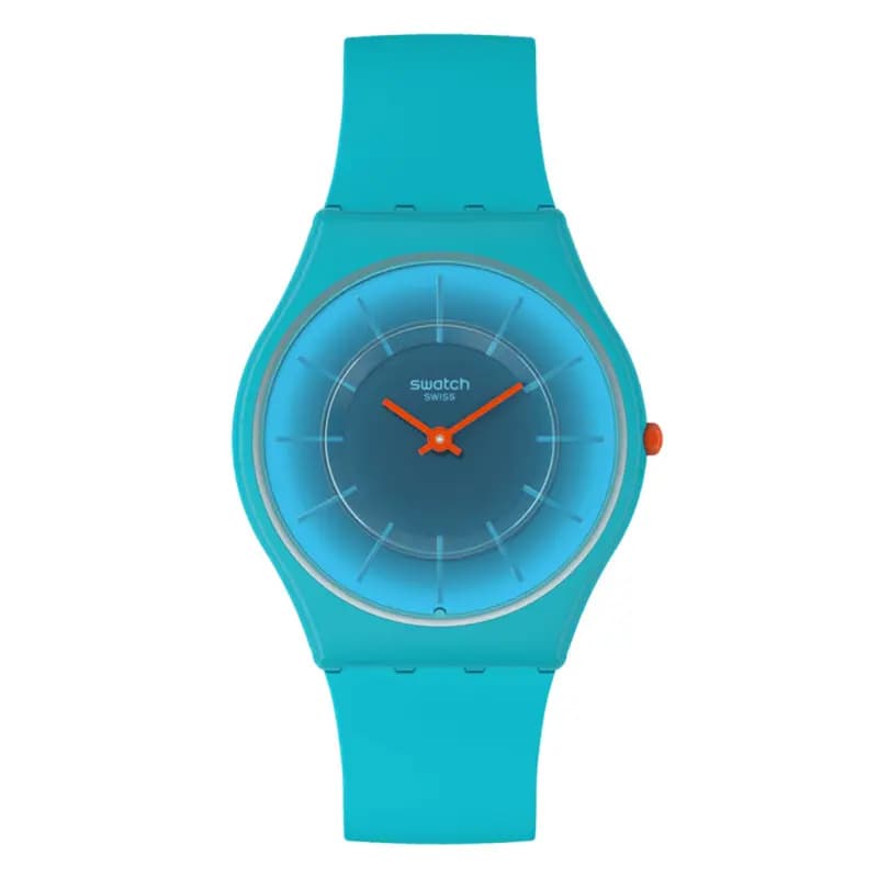 Swatch Radiantly Teal — cadran bleu