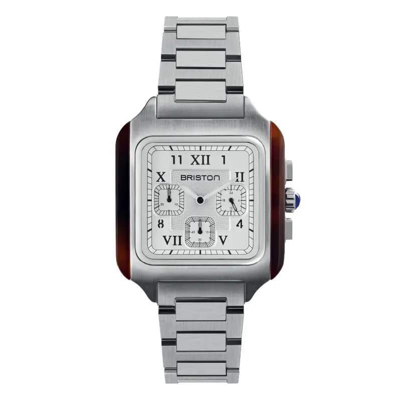 Briston Montre Streamliner Kennedy - Chrono - Acier - Blanc 261838.SA.T.2.SB