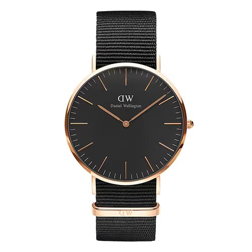 Catégorie Montres Montre Homme DANIEL WELLINGTON en Nylon Noir